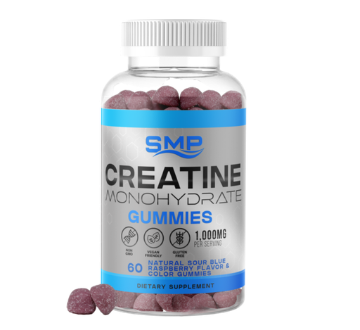 [GUM101644] 1,000 mg Creatine Monohydrate Per Gummy Blue Raspberry Flavored