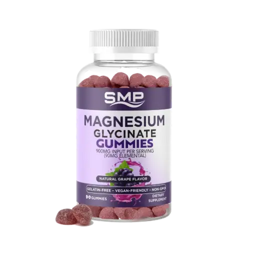 [GUM101699] Magnesium Glycinate Gummies 600mg 60mg Elemental - Natural Grape Flavor