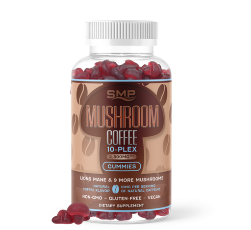 [GUM102163] Mushroom Coffee 10-Plex 2,500mg Gummies, 3g