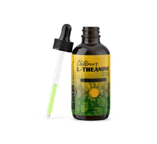 [LIQ100717] vegan l theanine liquid drops 225mg natural lemon lime flavor 60 servings 2oz non gmo gluten free