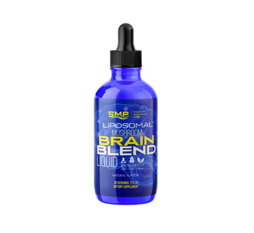 [LIQ101280] Liposomal Mushroom Brain Blend Liquid  – Lions Mane W/ L-Theanine & Caffeine - Absorption Complex - 30 Servings - 2oz – Natural Flavors – Gluten Free – Non-GMO – Vegan Friendly