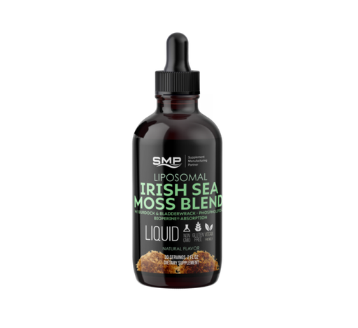 [LIQ101282] Liposomal Irish Sea Moss Blend Liquid W/ Burdock & Bladderwrack - Phospholipid & Bioperine® Absorption - 30 Servings - 2oz – Natural Flavors – Gluten Free – Non-GMO – Vegan Friendly