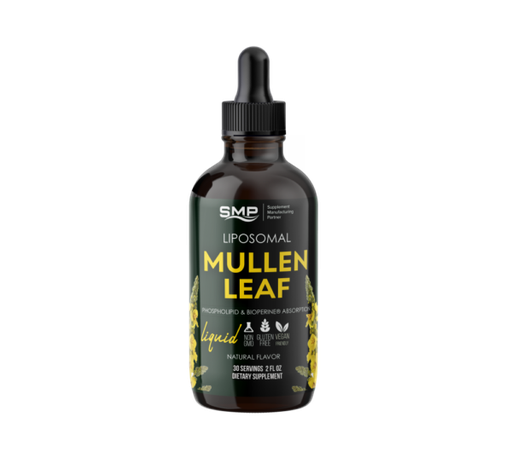 [LIQ101294] Liposomal Mullein Leaf Liquid – Phospholipid & Bioperine® Absorption - 30 Servings - 2oz – Natural Flavors – Gluten Free – Non-GMO – Vegetarian Friendly