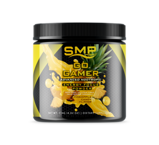 [POW101071] Go-Gamer Advanced Nootropic Energy Focus Powder – Delicious Pineapple Flavor 114g (30 Servings)
