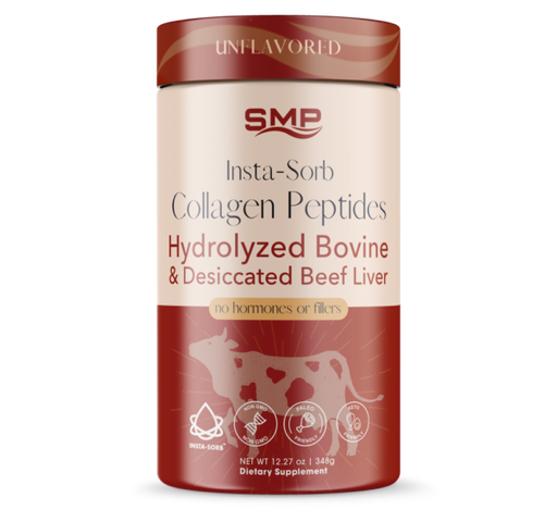 [POW101154] Insta-Sorb Collagen Peptides – Hydrolyzed Bovine + Desiccated Beef Liver – Unflavored / No Fillers – Non-GMO – Hormone & Pesticide Free – Gluten Free – Keto & Paleo