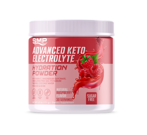 [POW101819] Sugar Free Advanced Keto Electrolyte Hydration Powder - Natural Raspberry Flavor 178.8g (Serving Size: 5.96g, 30 Servings)