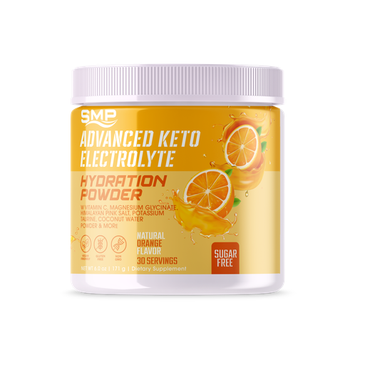 [POW101821] Sugar Free Advanced Keto Electrolyte Hydration Powder - Natural Orange Flavor 172.8g (Serving Size: 5.76g, 30 Servings)