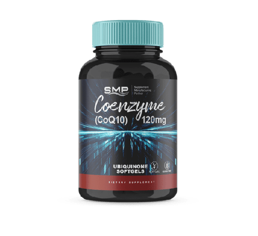 [SOF100689] Coenzyme Q10 (CoQ10) – 120mg Ubiquinone Softgel – White Shell
