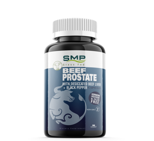[CAP101231] Grass Fed Beef Prostate W/ Desiccated Beef Liver + Black Pepper Capsules - Digestive Gut Health - Non-GMO – Hormone, Pesticide & Filler Free – Freeze-Dried