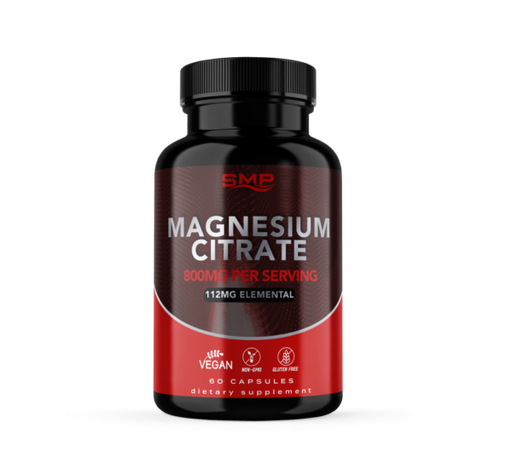 [CAP101706] Magnesium Citrate 800mg Per Serving Vegetable Capsules (112mg Elemental)