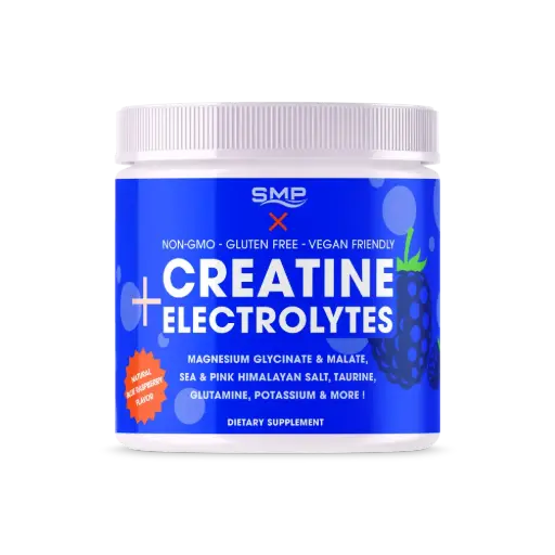 [POW102615] Stock Natural Blue Raspberry 'Hydrate' Creatine Electrolyte Powder 337g (30 Servings)
