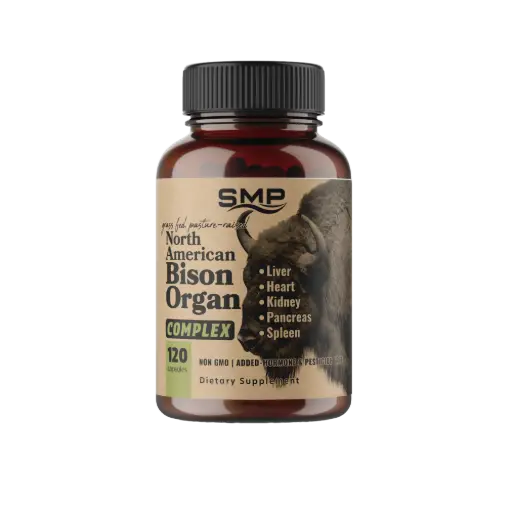 [CAP102628] Grass-Fed North American Bison Organ Complex 500mg ea, Size '0'
